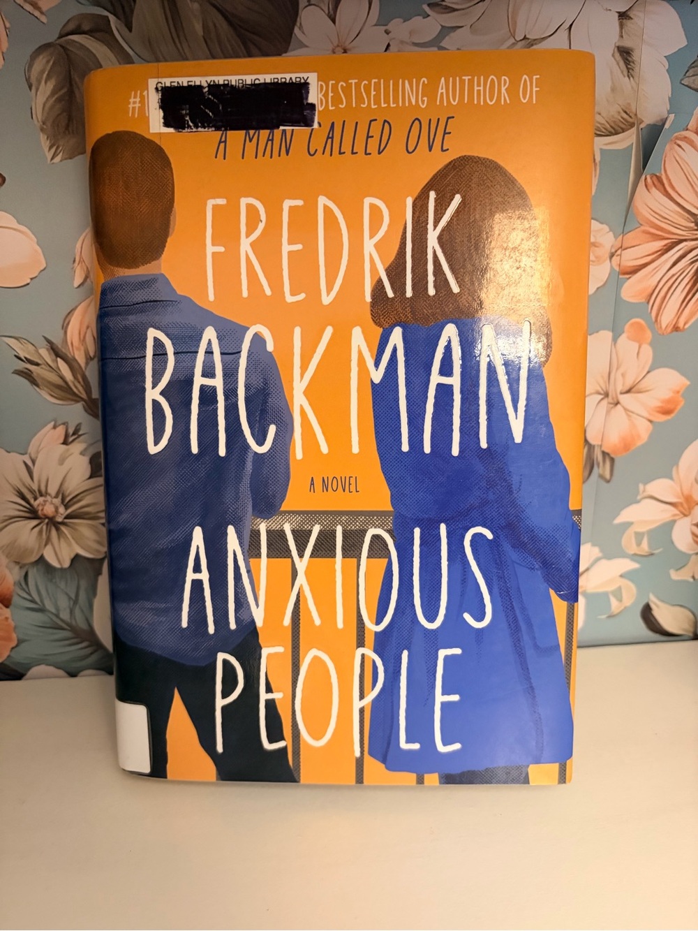 Fredrik Backman Anxious People Hardcover Novel Former Library Copy